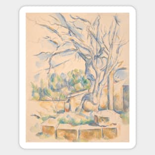 Pistachio Tree at Chateau Noir by Paul Cezanne Magnet